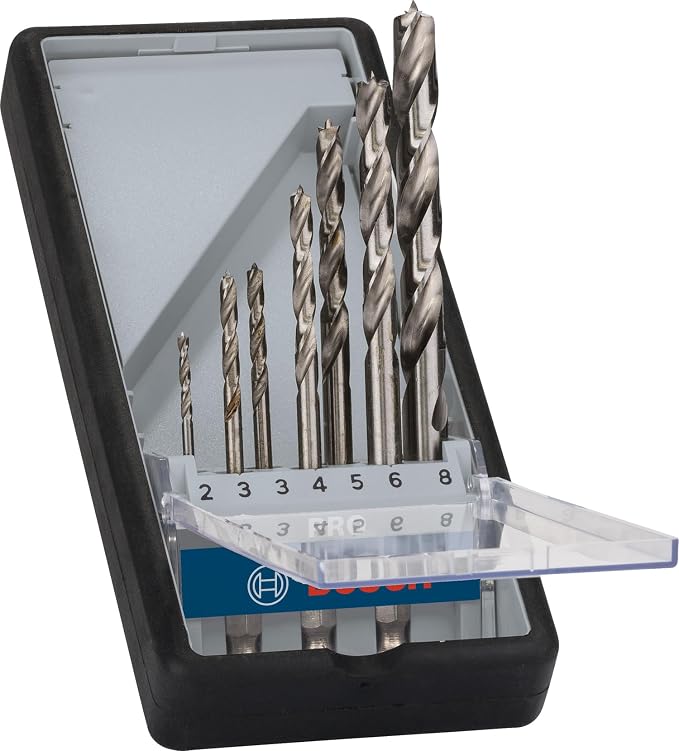 Bosch 7x PRO wood brad point drill bit set