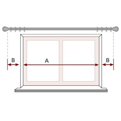 How to measure for a curtain pole