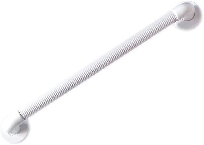 NRS plastic fluted grab rail, white