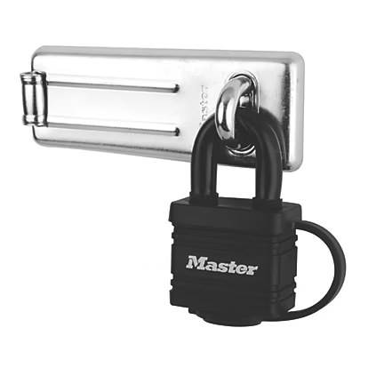 Master Lock weatherproof padlock and hasp