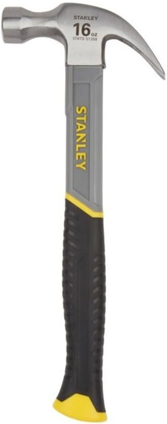 STANLEY 450g curve-claw fibreglass hammer
