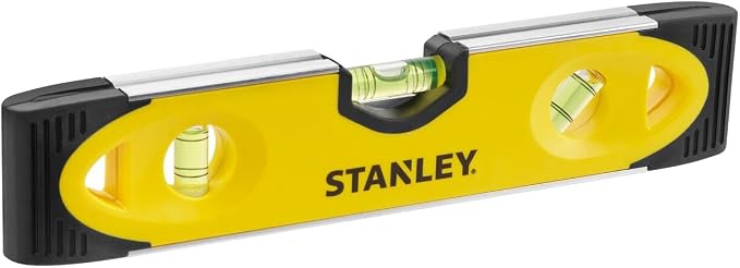 STANLEY shockproof torpedo level, 230mm, magnetic plate